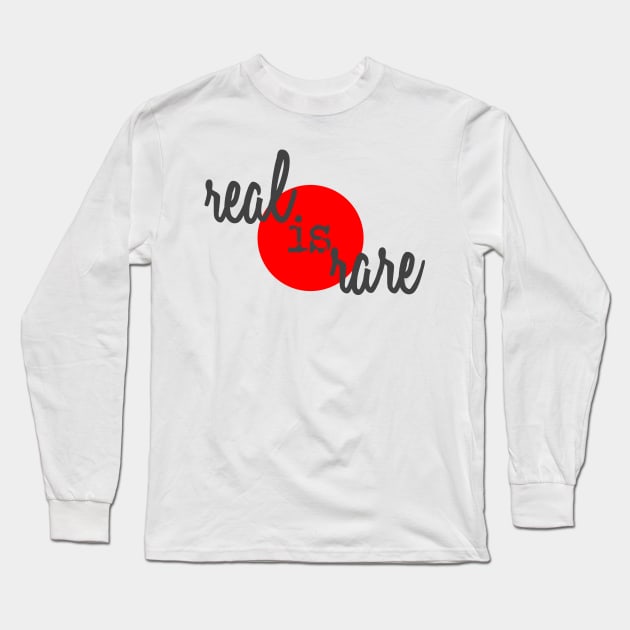 Real is Rare - Red Dot Truth Long Sleeve T-Shirt by pbDazzler23